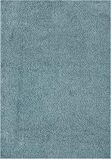 THE RUGS Shaggy Living Room Rug 200x290 cm Duckegg Blue 30 mm Thick view 6