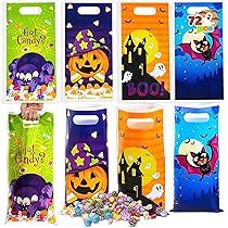 JOYIN Lot De 72 Sacs à Friandises D'Halloween Avec 6 Figurines Décorées
