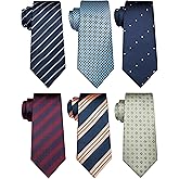 JEMYGINS Mens Tie Casual Business Necktie 6PCS Set