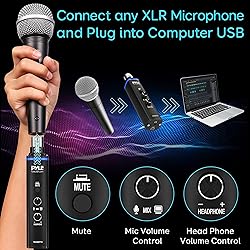 Pyle Microphone XLR-to-USB Signal Adapter