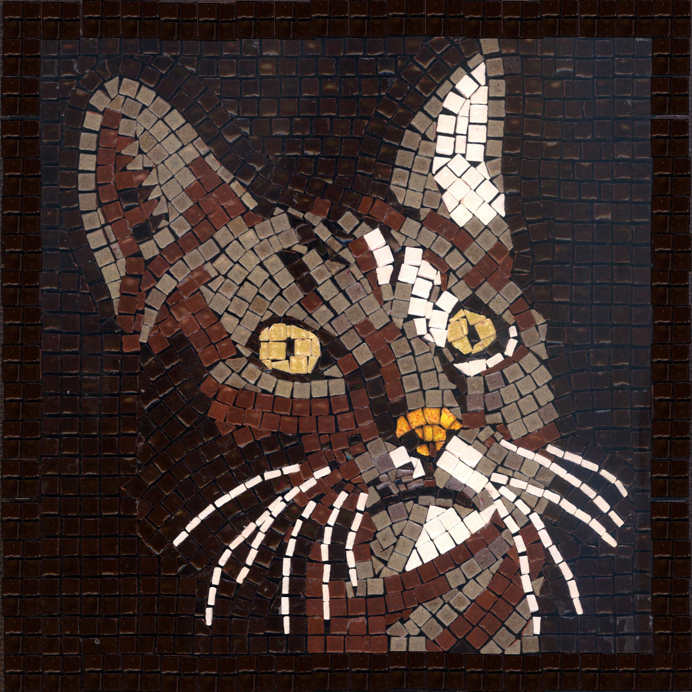 DIY Mosaic Art Kit Square 7inch 20cm Cat — image 1
