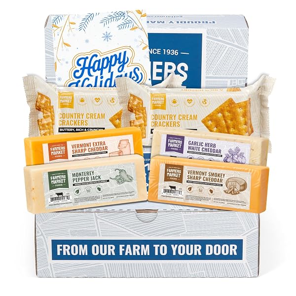 FARMERS MARKET CHEESE GIFT BASKET ASSORTMENT – WISCONSIN...