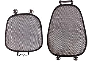 ACDIAC Summer Cool 3D Air Mesh Breathable Vented Car Seat Cushion Pad Set,Universal Auto Back Cooling Ventilated Seat Cover for Car SUV Truck Van Pickup (Black, 1 Pack seat pad +1 Pack Back Cushion)