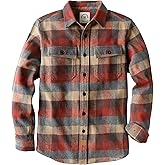 Dubinik® 13oz Ultra Heavyweight Flannel Shirt for Men Long Sleeve Mens Plaid Button Down Shirts Vintage 100% Cotton