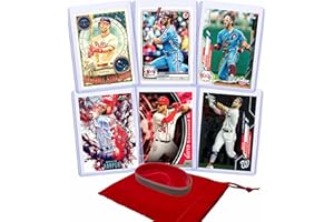 PANINI, BOWMAN, TOPPS Bryce Harper (6) Assorted Baseball Cards Bundle - Washington Nationals, Philadelphia Phillies Trading Cards