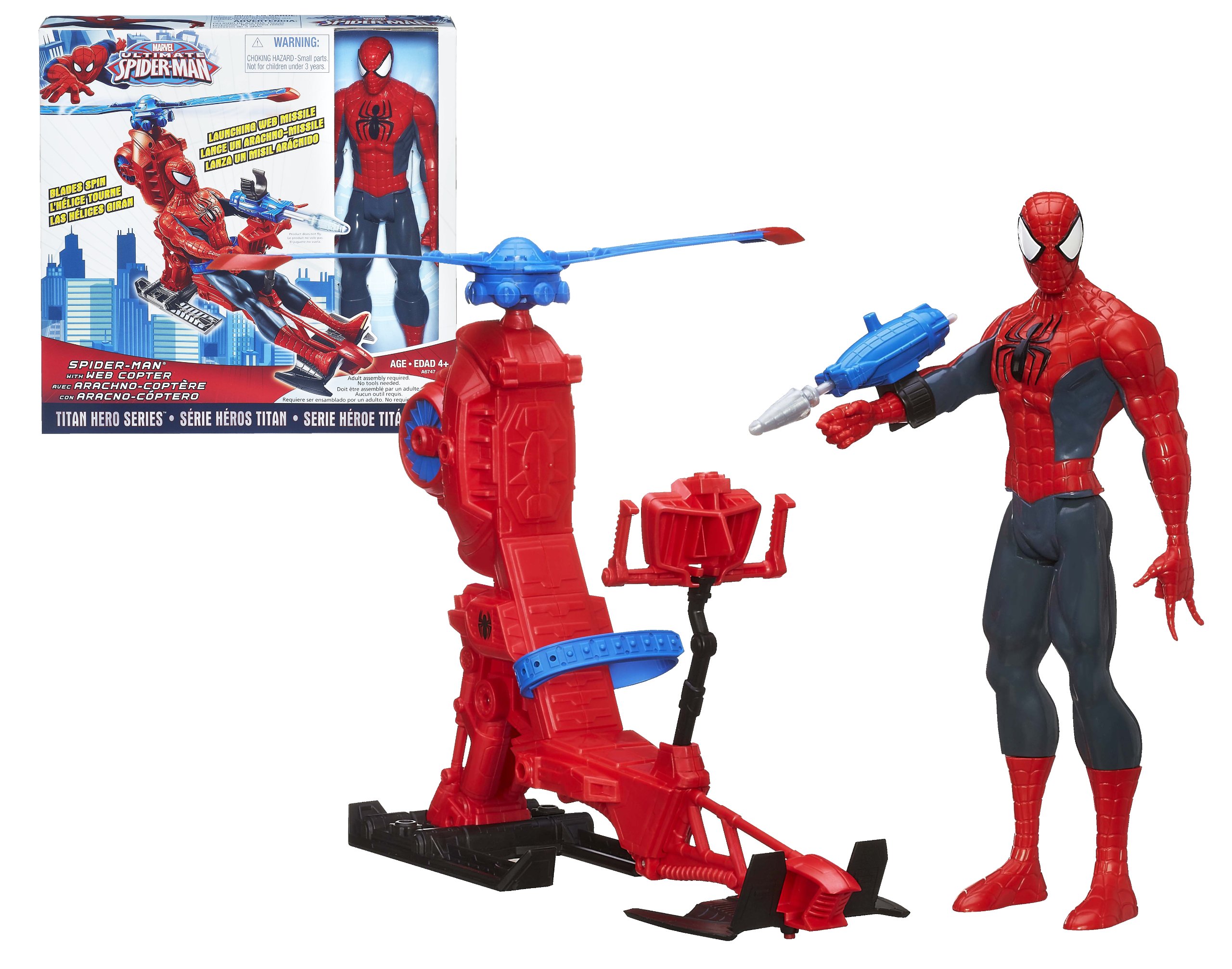 Hasbro A6747E27 Spider-Man Giant Action Figure with Spidercopter