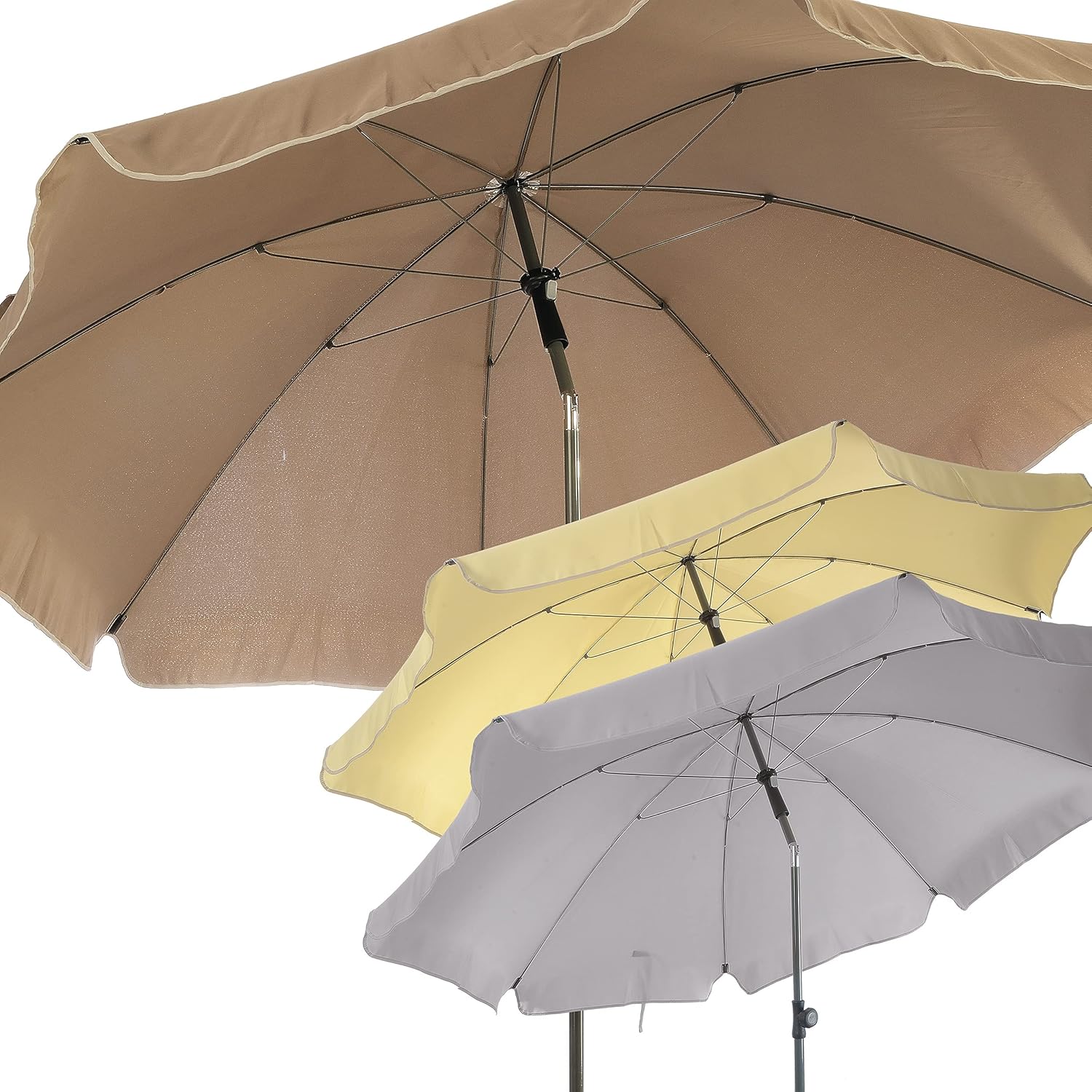 4smile parasol balkon SunnyJoy balkonparasol Ø 200 cm, knikbaar en