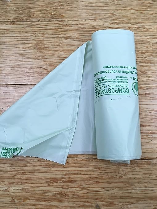 EcoSafe 6400 Certified Compostable Bags 13 Gallon (24" x 32