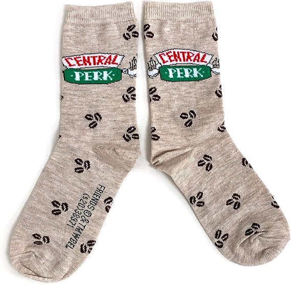 Ladies Friends Central Perk Cafe Socks Uk Size 4 8 Eur 37 42 Usa 6 10 Amazon Co Uk Clothing
