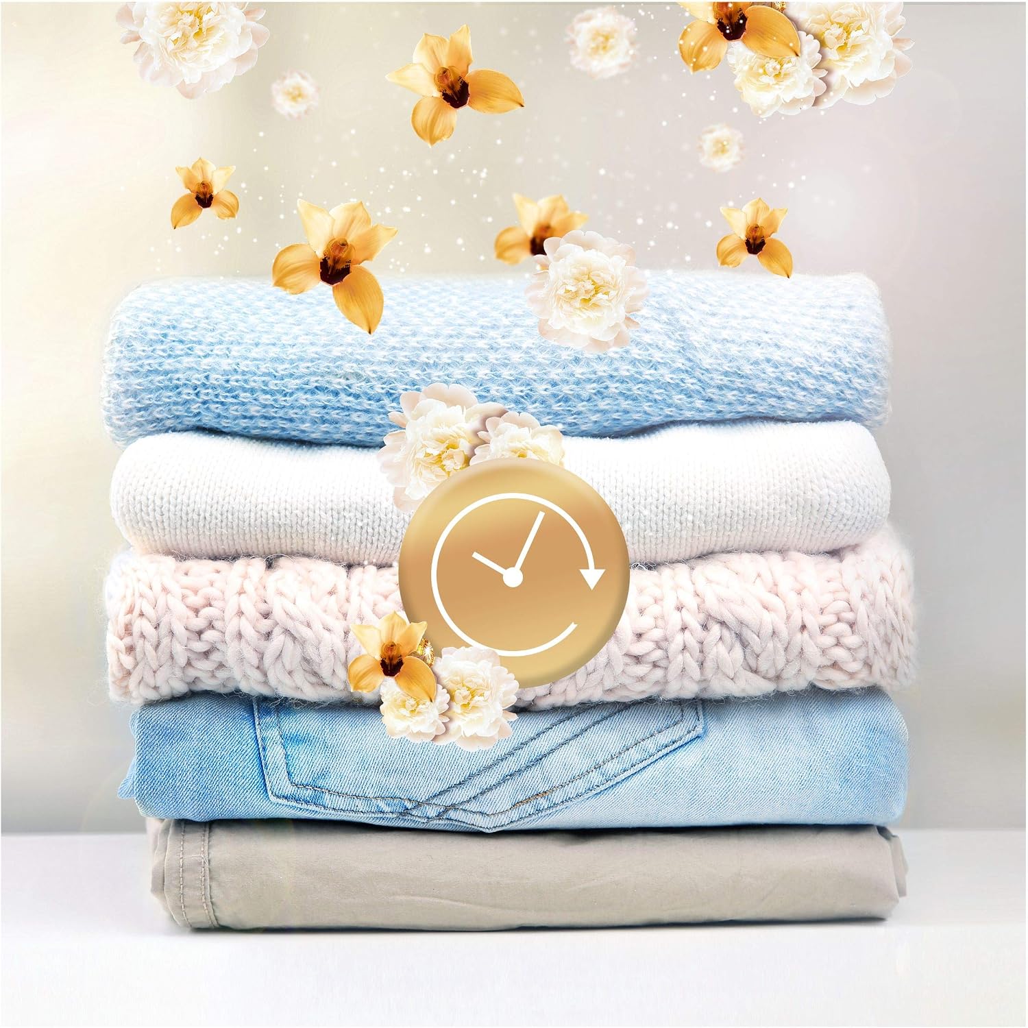 Lenor In-Wash Laundry Scent Booster Beads, Gold Orchid, 42 Washes (570 g) - Image 3