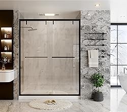 56-60 in. W x 76 in. H Double Sliding Shower