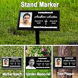 ADFSTONE Personalised Memorial Plaques for Graves, Custom Photo Plaques view 2