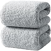 REDKISS Ultra-Plush Bath Towel Set - 900GSM Premium Thick Cotton for Bathroom & Spa, Super Absorbent Bath Sheets with No Shedding (2-Piece Bath Twoel Set for Adults, Luxury Hotel & Home Use)-Blue lime