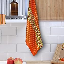 Urban Villa Kitchen Towels Waffle Stripes Dish