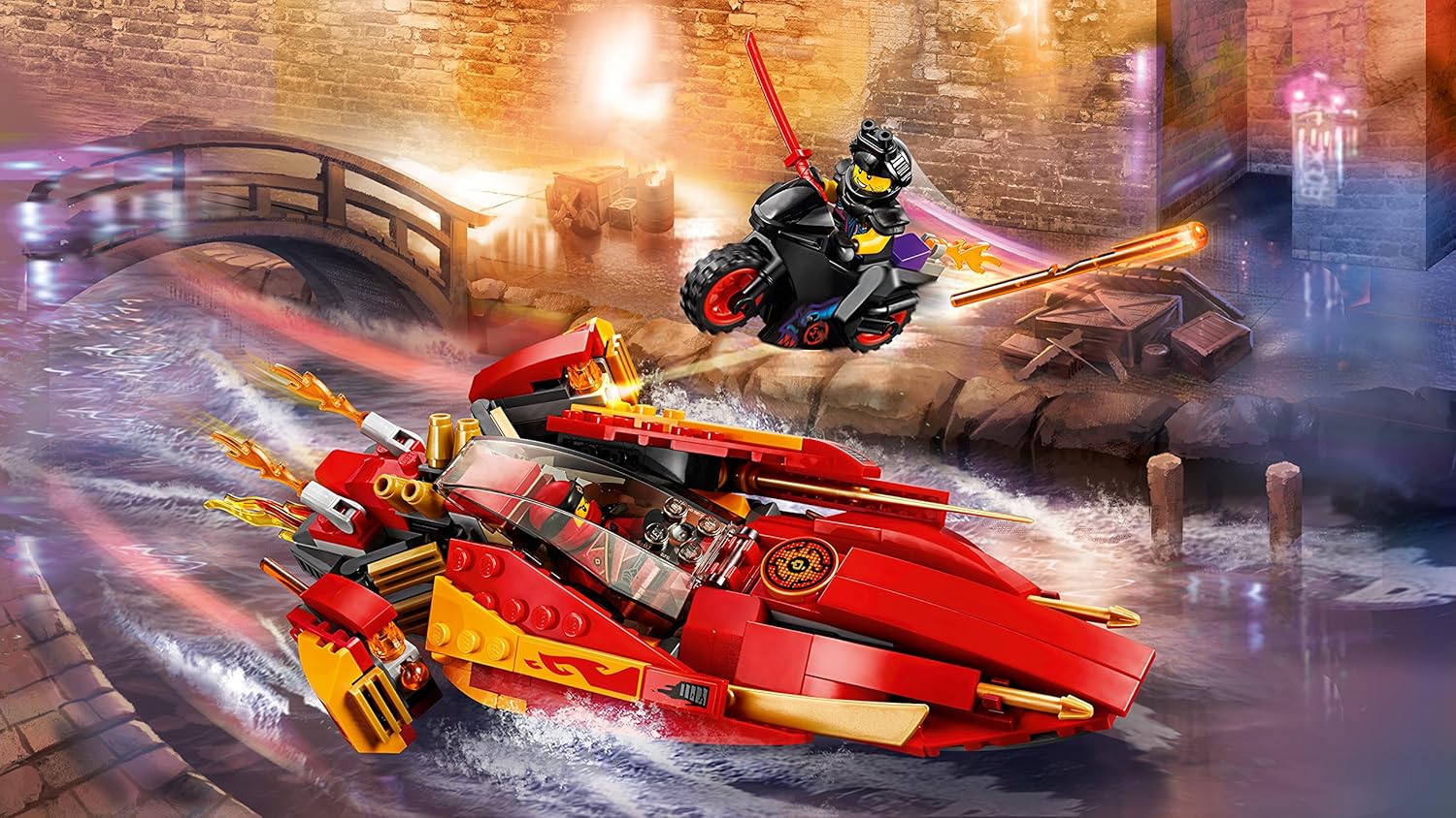 lego ninjago carrera callejera