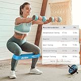 Gritin Resistance Bands Set of 5 with Case – 5 Levels, Skin-Friendly Latex view 5