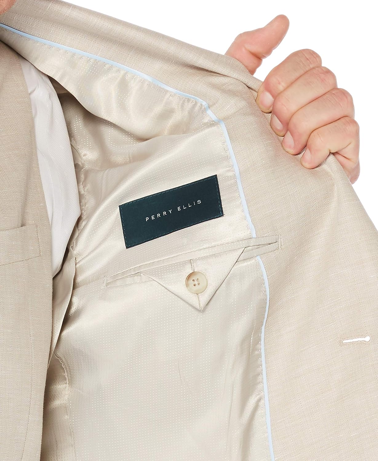 Perry Ellis Men's Linen Suit Jacket at  Men’s Clothing store