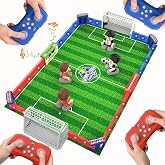 Cokzer Remote Control Soccer Games, Foosball Table Game for Kids with 4 Remotes, 3 Balls, LED Scoreboard, Lights &amp; Sound, Rechargeable RC Soccer Board Game for 1-4 Players Ages 6+