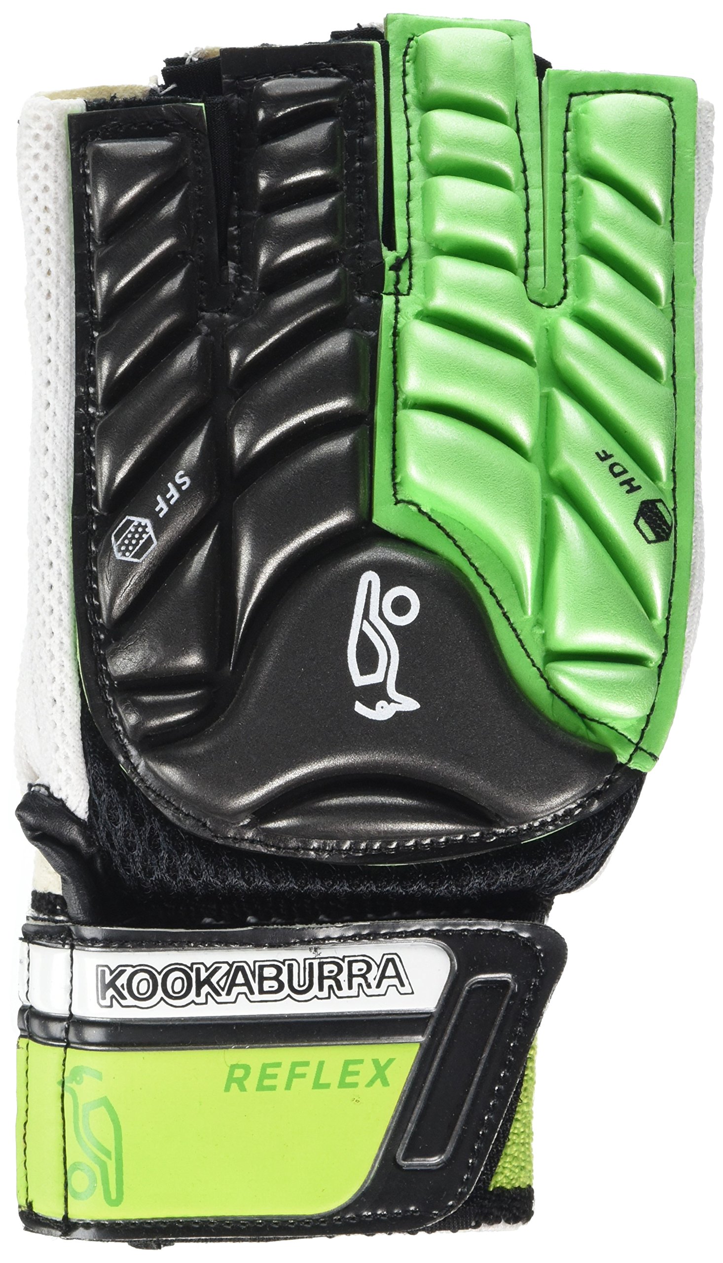 Kookaburra Reflex Hand Guard Hockey Protective Equipment - Black/Lime, Large