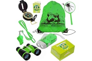 SMALL DISCOVERER Outdoor Exploration Set - Kids Adventure Pack - Perfect 3-12 Year Old boy Toys and Girl Toys - Easter Present for Kids (Green)