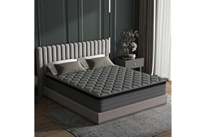 DAJIYUHC Queen Mattress, 12 Inch Hybrid Mattress in a Box, Memory Foam and Pocket Springs, Medium Plush Feel with Motion Isolating, CertiPUR-US Certified, Fiberglass Free -365-Night Trial