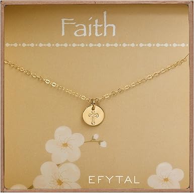 baptism cross necklace girl