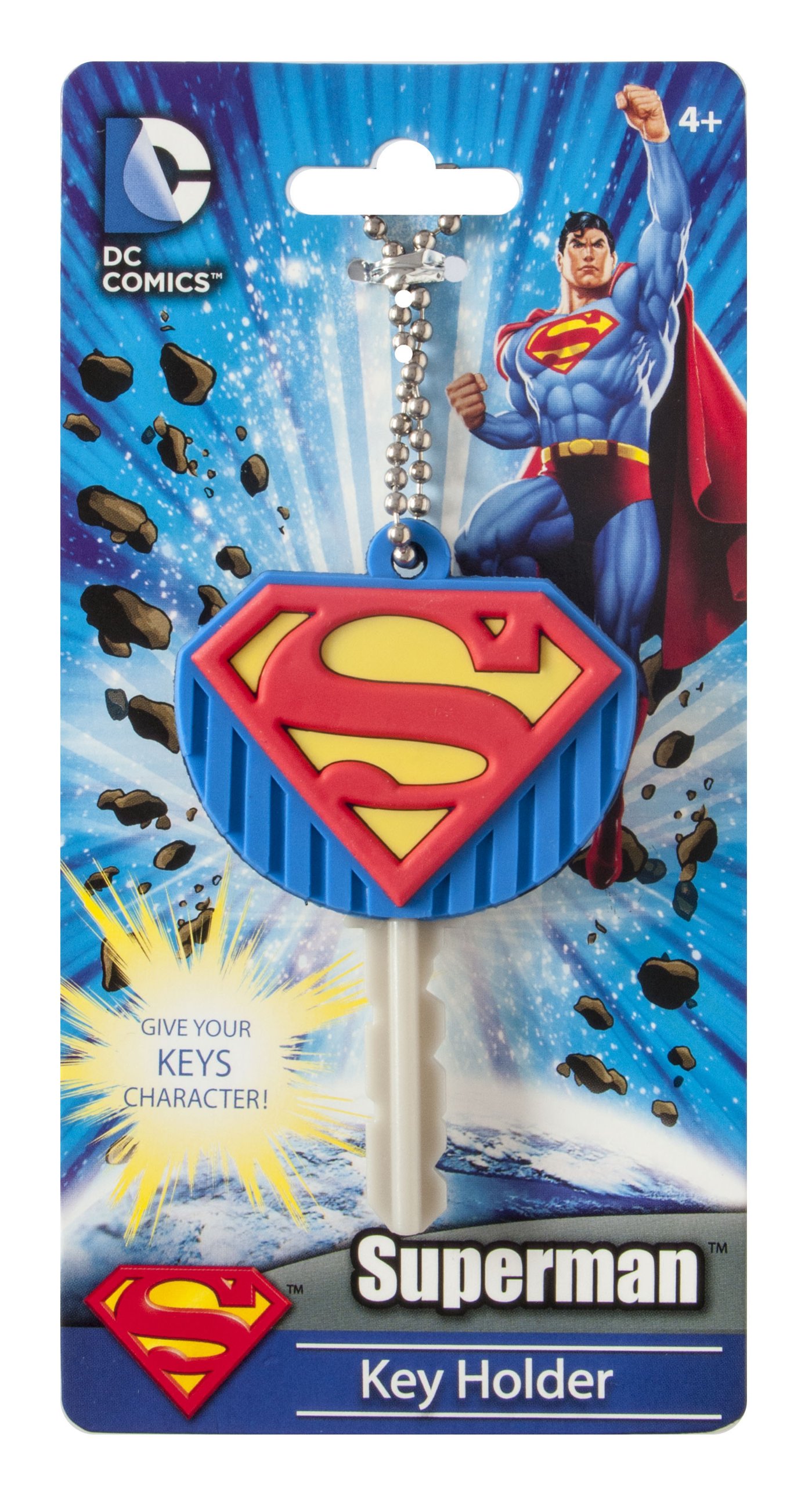 DC Superman Logo Soft Touch PVC Key Holder