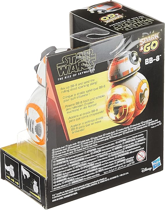 Amazon Com Star Wars Spark Go Bb 8 Rolling Astromech Droid The Rise Of Skywalker Rev Go Sparking Toy Toys For Kids Ages 4 Up Toys Games