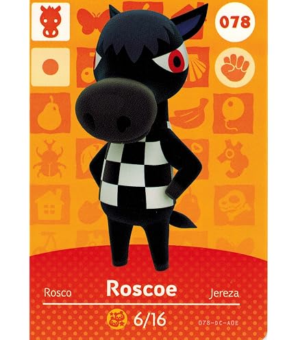 Carte Amiibo Animal Crossing 066 Grognon Gruff Series 1