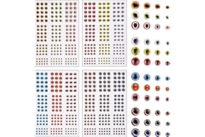Fishing Lure Eyes 3D/4D/5D Fly Fishing Eyes Holographic Bait Rig Lure Eyes for Making Fishing Lure Fly Tying Jigs Streamer Fl