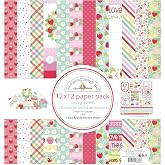 Doodlebug - 12x12 Paper Pack - Berry Sweet
