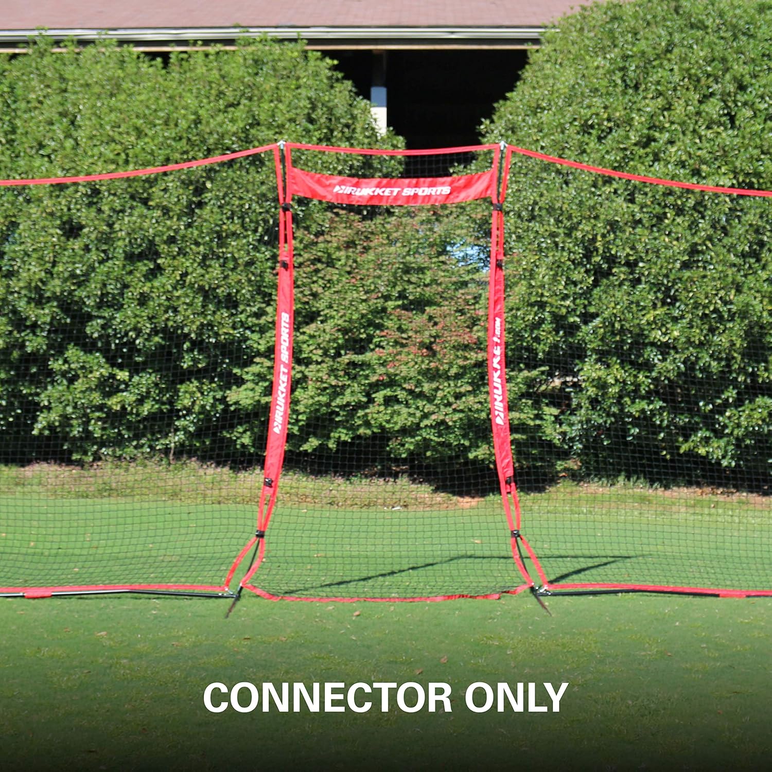 Rukket 12x9ft Barricade Backstop Net, Indoor and Outdoor Lacrosse, Basketball, Soccer, Field Hockey, Baseball, Softball Barrier Netting for Backyard, Park, and Residential Use (Connector) : Sports & Outdoors