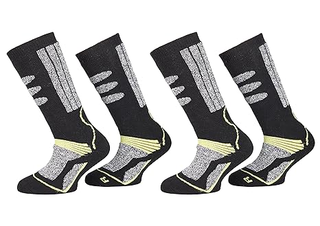 PistenSauser 2 Paar warme Skisocken, Ski-Kniestrümpfe zum Preis von einem Paar mit zusätzlicher Garantie, Damen, Herren, Kind