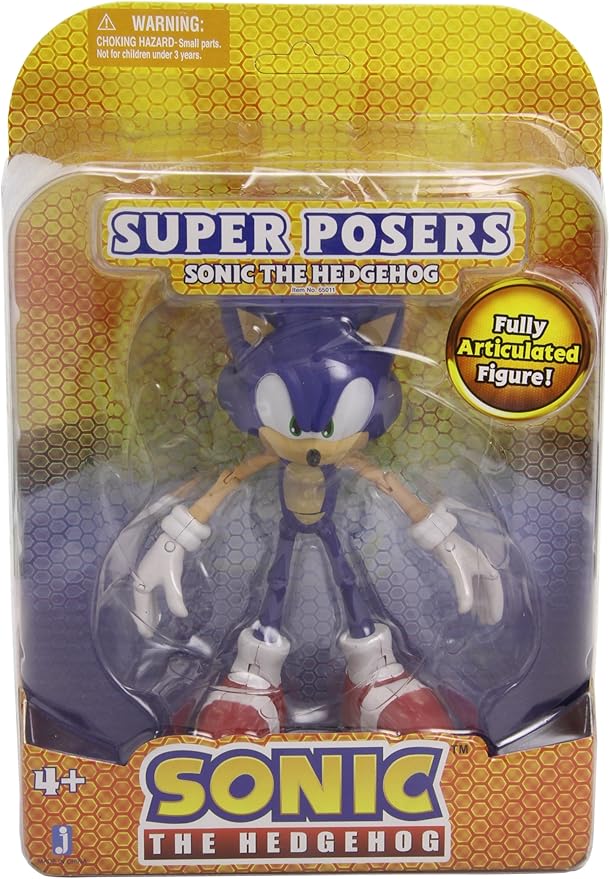 Sonic The Hedgehog 6inch Sonic Super Poser Action Figure Sonic Amazon
