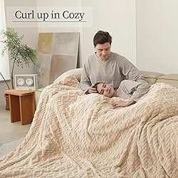 CHIOKY Electric Heated Blanket, 3D Pattern