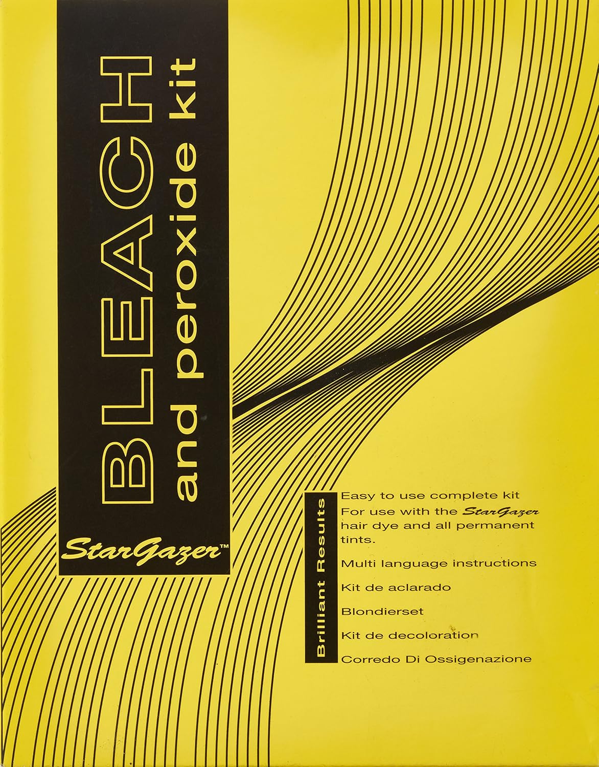 Stargazer Bleach and Peroxide Kit, the complete home kit for hair decolouring and bleaching, black - Image 3