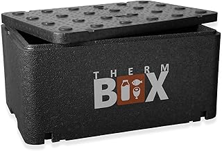 THERM BOX Thermobehälter Groß GN 1/1 46-Liter Isolierbox Thermobox Warmhaltebox Kühlbox Styroporbox Innen: 54x34,5x24cm Wiederverwendbar