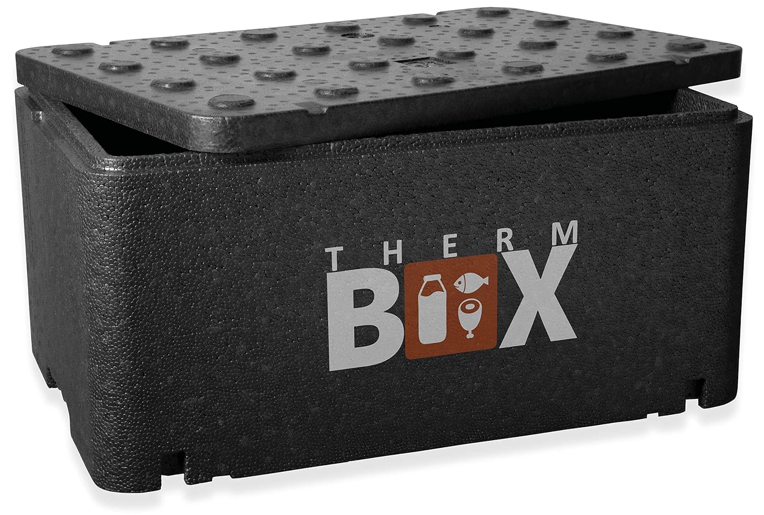 THERM BOX Thermobehälter Groß GN 1/1 46-Liter Isolierbox Thermobox Warmhaltebox Kühlbox Styroporbox Innen: 54x34,5x24cm Wiederverwendbar