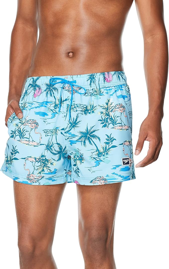 Speedo Men's Swim Trunk Short Length Redondo Printed Swim Trunks