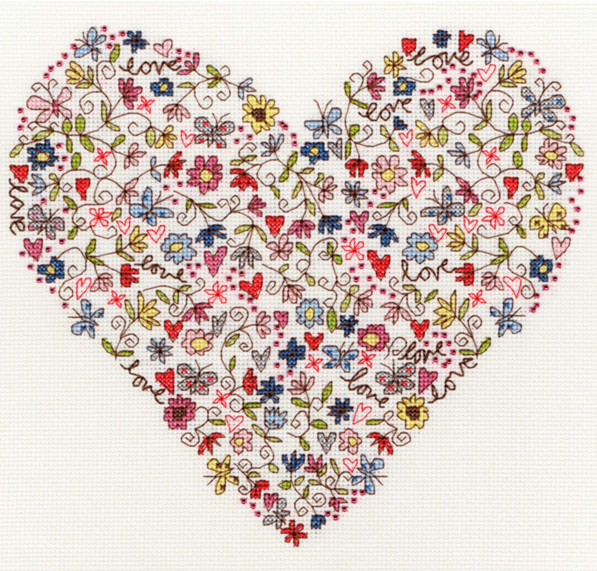 Bothy Threads Cross Stitch Kit - Love Heart