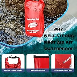 WELL-STRONG Waterproof First Aid Kit Roll Top Boat