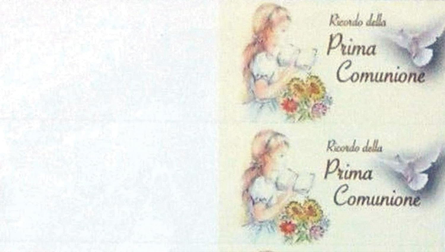 Ardito Michele Biglietti Bomboniere Ricordo Della Prima Comunione Bimba 100 Pz Festa Party Amazon It Casa E Cucina