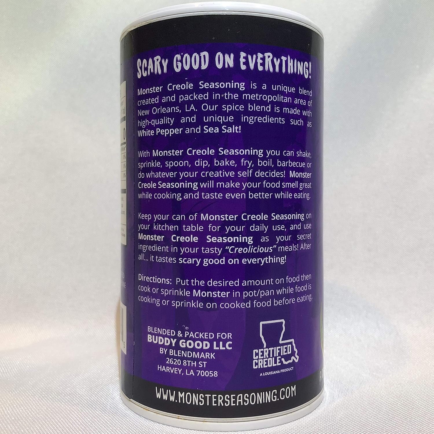 Amazon Com Monster Creole Seasoning From New Orleans No Msg