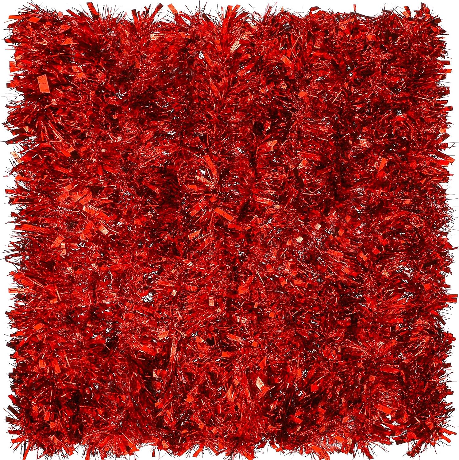 Wreaths, Garlands & Swags - Waydress 39.4 Feet Christmas Tinsel Garland Metallic Twist Garland Shiny Hanging Garland Ornaments for Christmas Tree Party Supplies Indoor and Outdoor Decoration (Red)