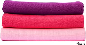 coloured muslin squares