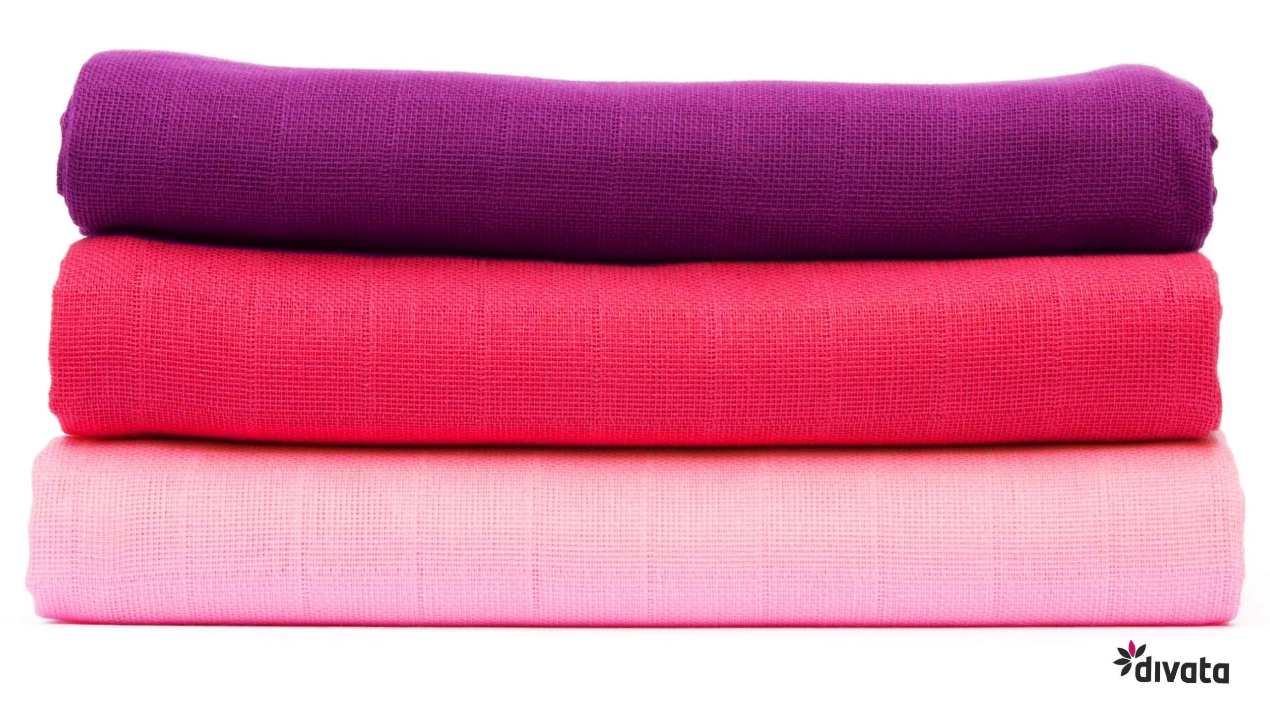 colourful muslin cloths