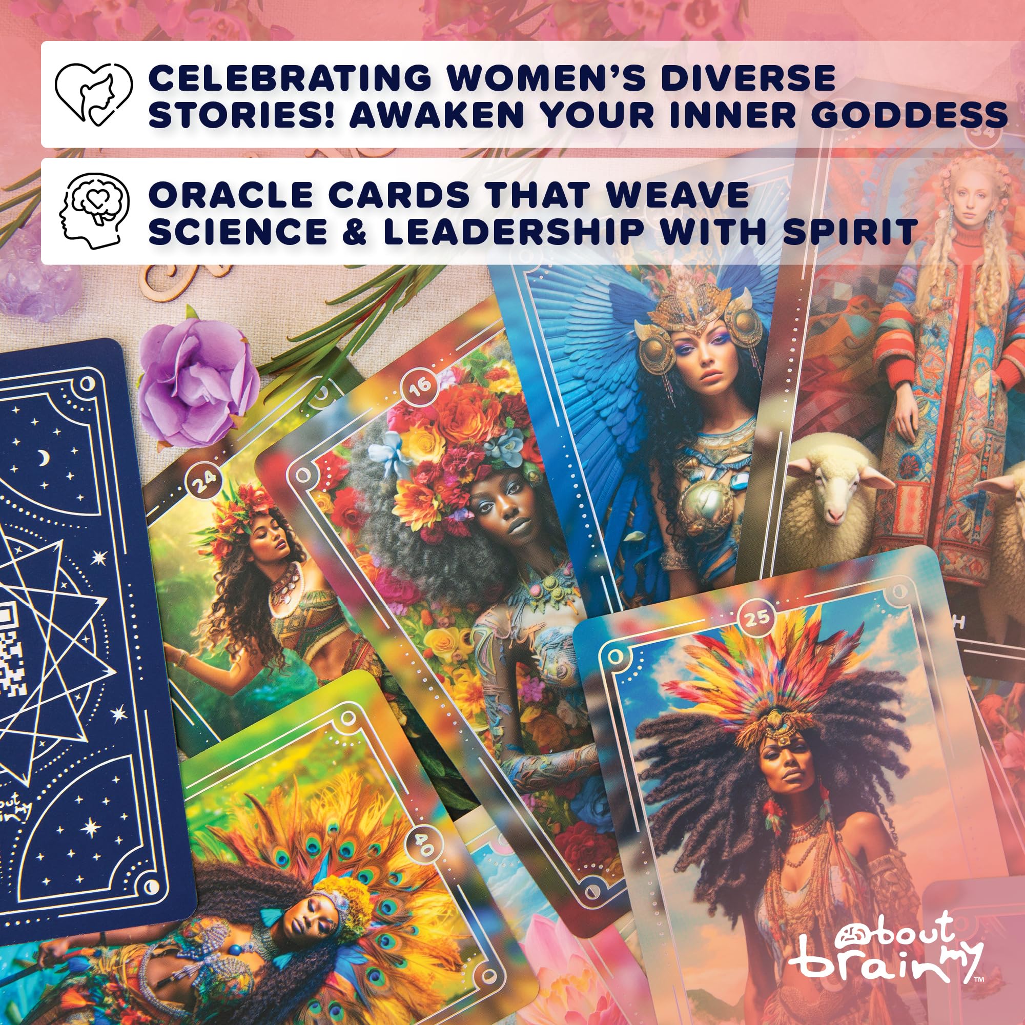 Goddesses of The World | Edition 1 | Goddess Oracle Deck | 60 Oracle Cards and Pocket Guidebook | Complement Your Tarot Card Practice