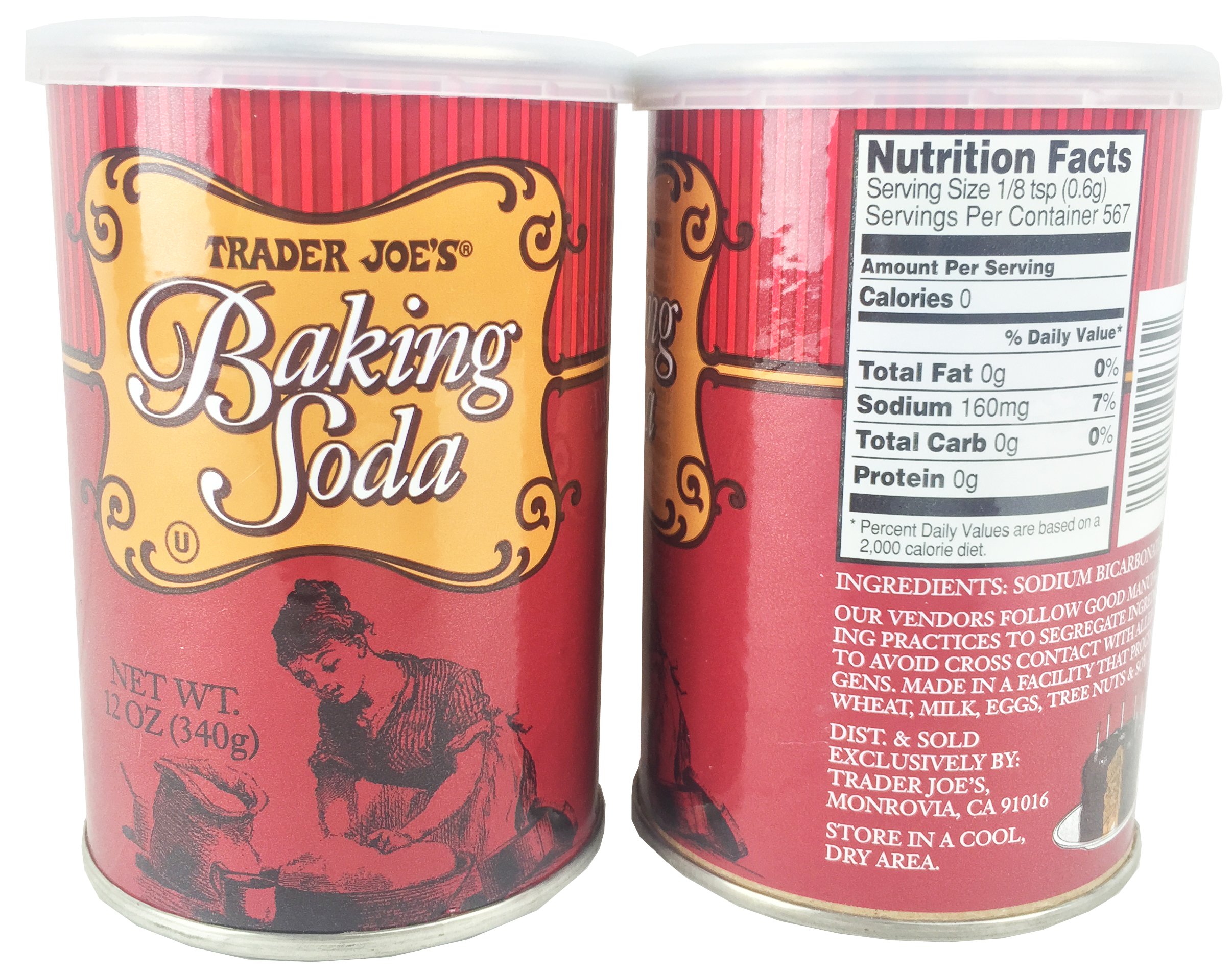 Trader Joe's Baking Powder Aluminum Free & Double Acting 8.1 Oz (Pack of 2
