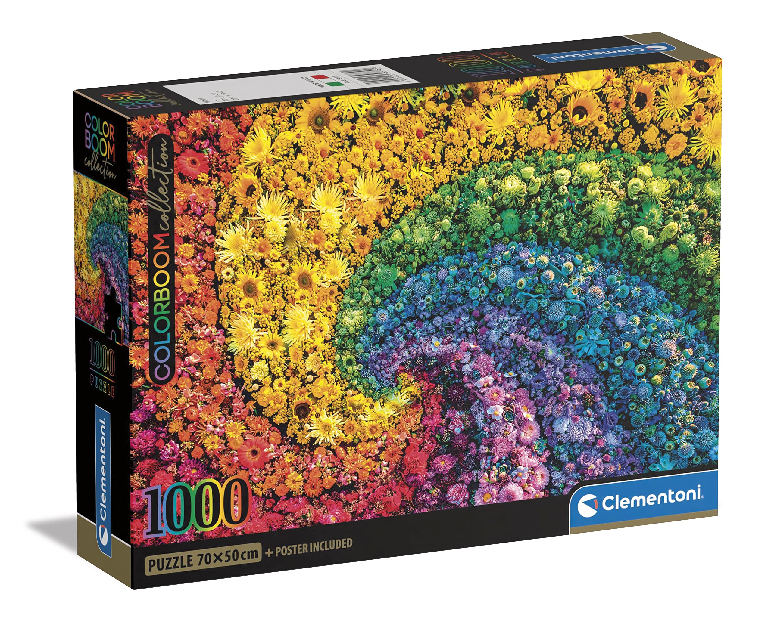 Clementoni ColorBoom Collection - Whirl - 1000 Pieces - Adult Jigsaw Puzzle Colours, Made in Italy
