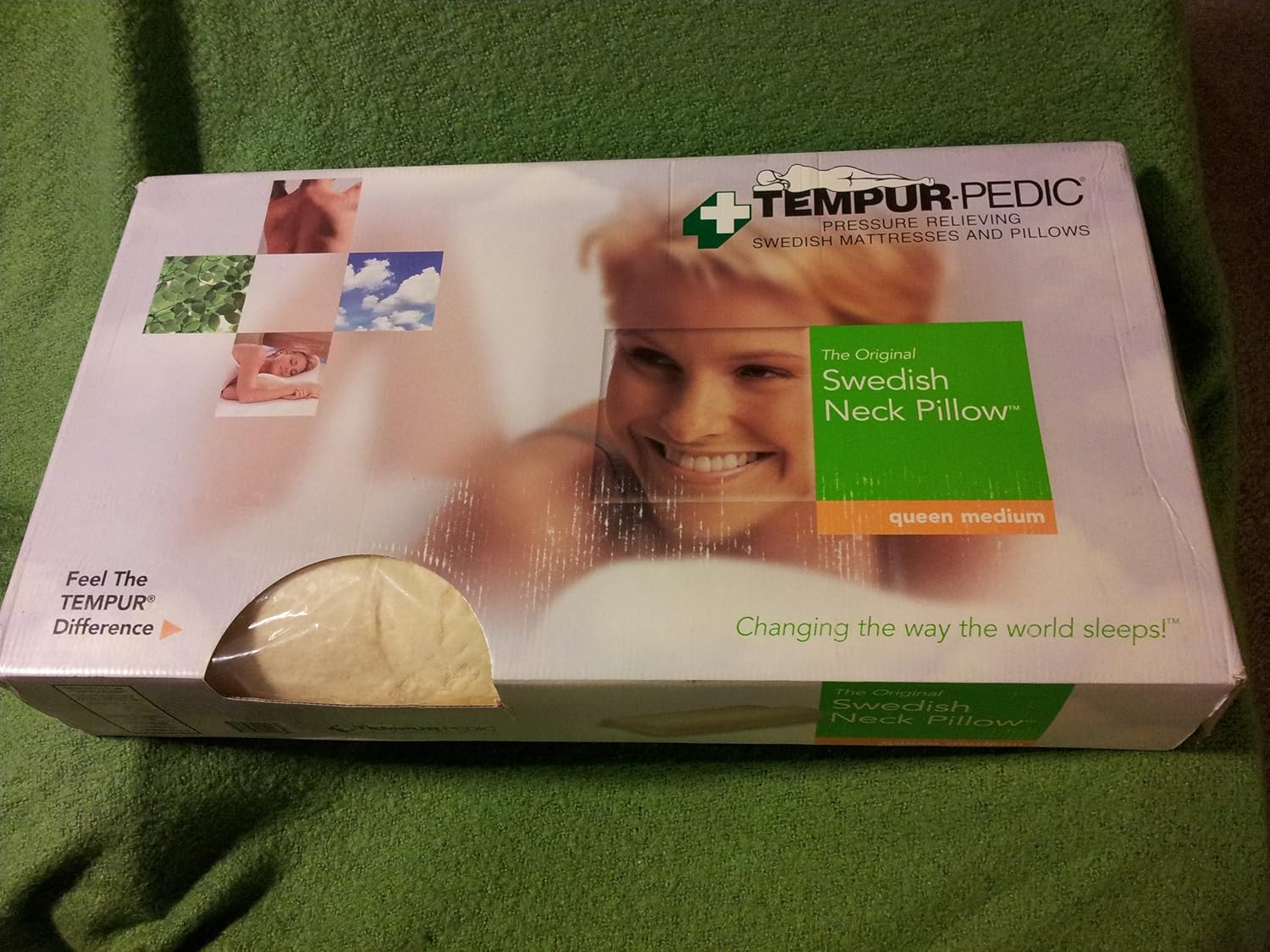 The Original Swedish Neck Pillow By Tempurpedic Queen medium 24X12X4